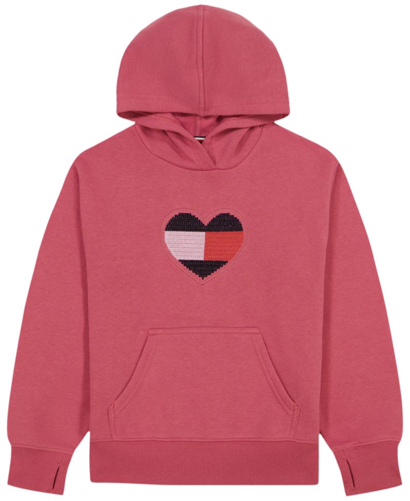 Girls' 7-16 Fleece Popover Long-Sleeve Hoodie