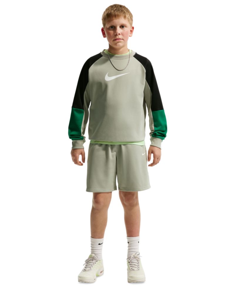 Boys' 8-20 Sportswear Crewneck Sweatshirt & Shorts, 2-Piece Set