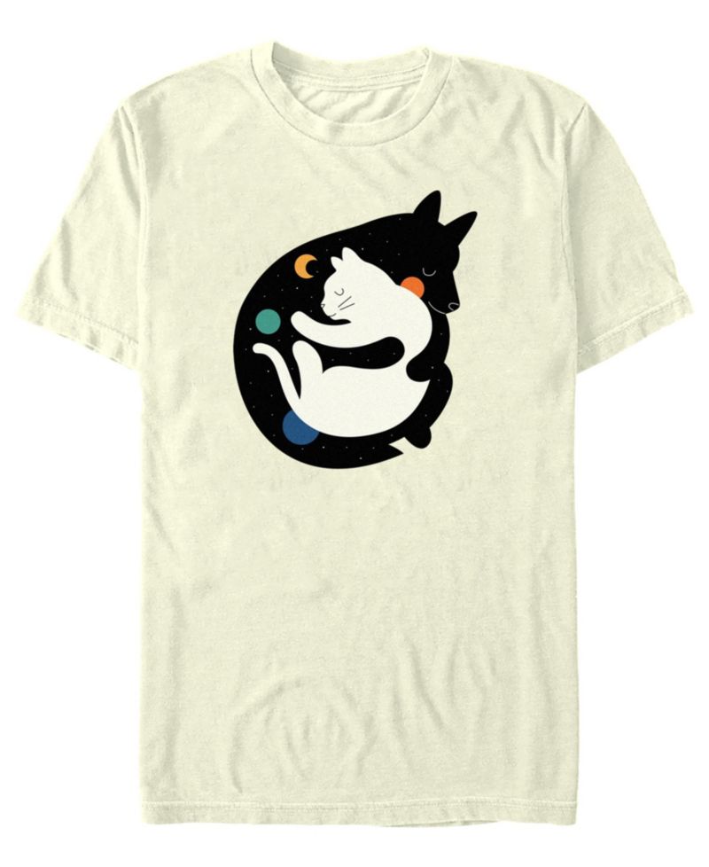 Men's More Hugs Less Fights Graphic Cotton T-Shirt