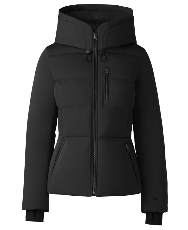 Women's Hooded Zip-Front Down Puffer Coat