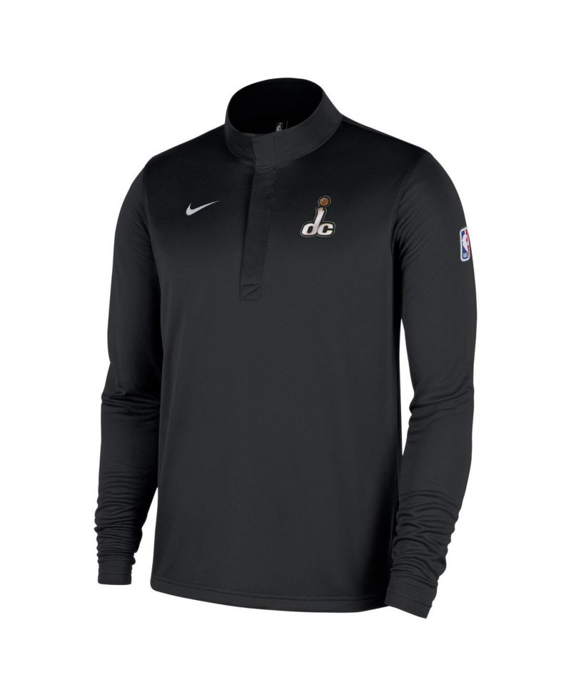 Men's Black Washington Wizards 2025/26 City Edition Remix Authentic Coaches Dri-FIT Half-Zip