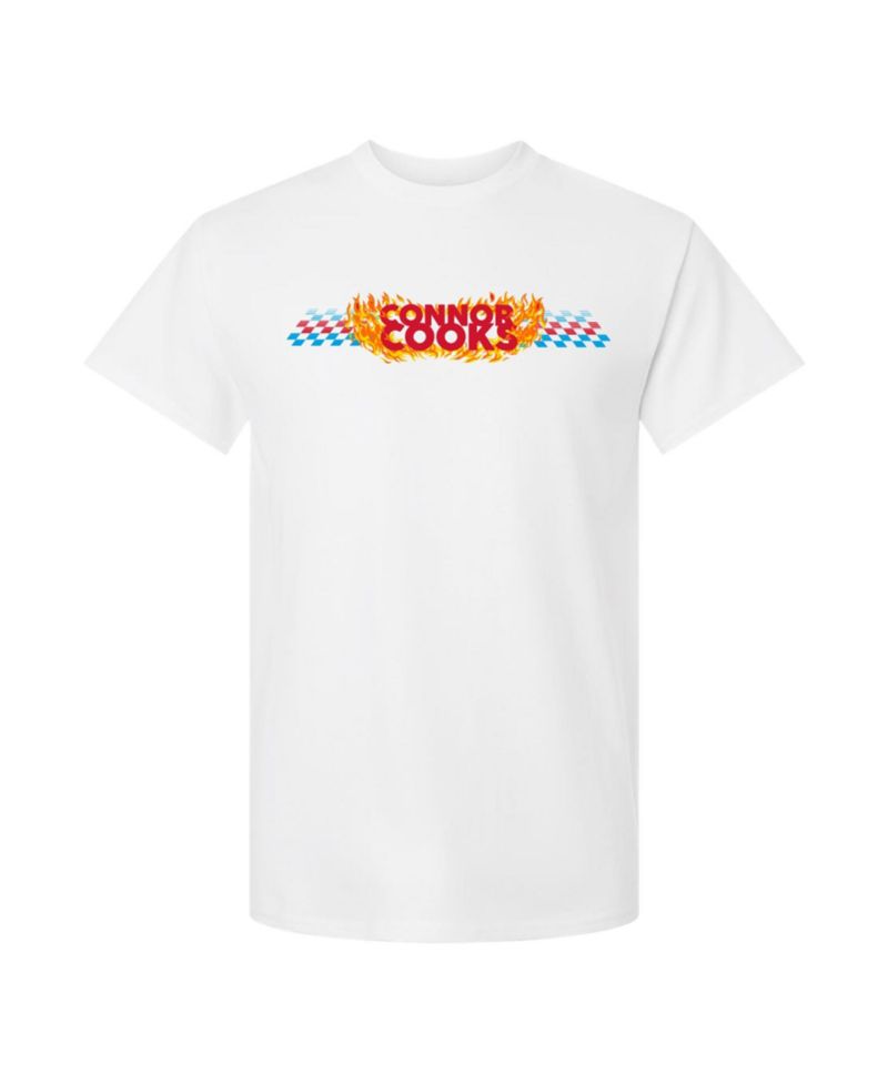 Men's White Connor Zilisch 88 Wendy's T-Shirt