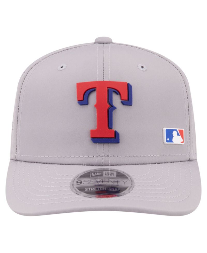 Men's Gray Texas Rangers Laser Perforated 9SEVENTY Adjustable Hat