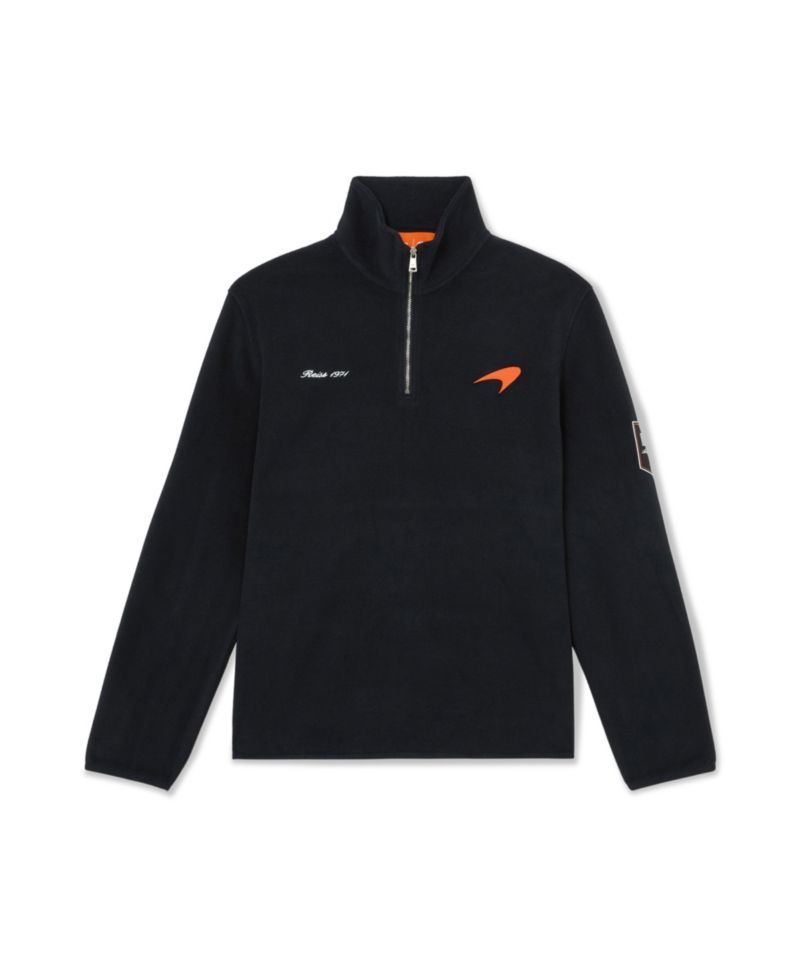 Men's Meros Half Zip Mclaren Embroidered Fleece Polo Shirt