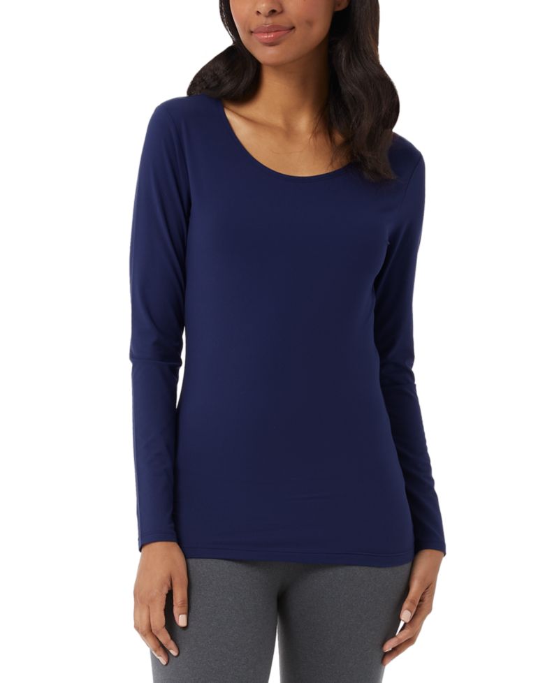 Women's Long-Sleeve Scoop-Neck Top