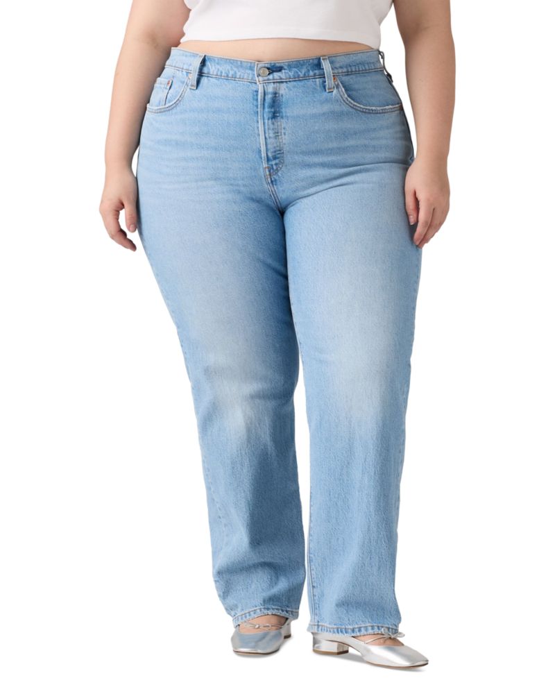 Trendy Plus Size 501 Original-Fit Straight-Leg Jeans