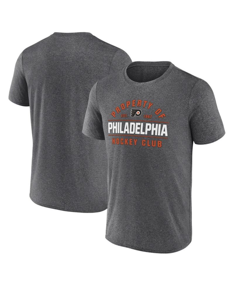 Men's Heather Charcoal Philadelphia Flyers Property Of T-Shirt