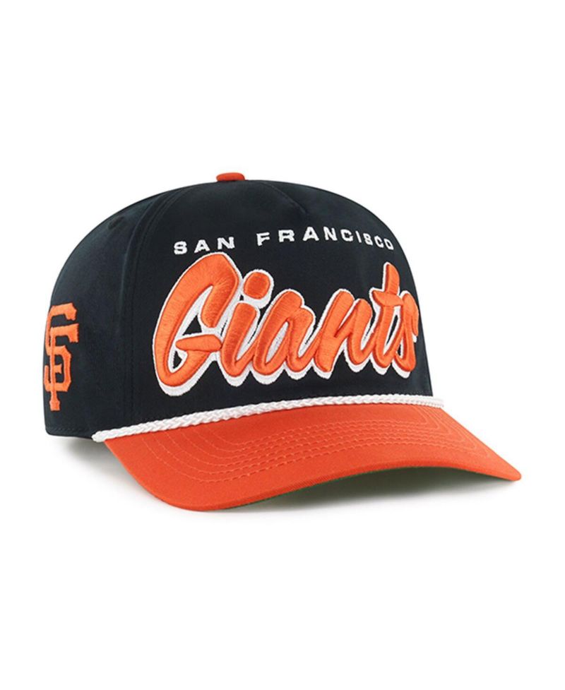 Men's Black San Francisco Giants Drop Shadow Rope Hitch Adjustable Hat