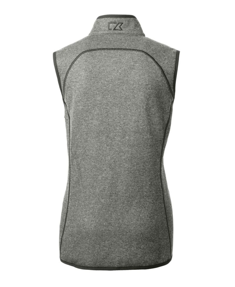 Women's Cutter and Buck Mainsail Sweater Knit Full Zip Vest