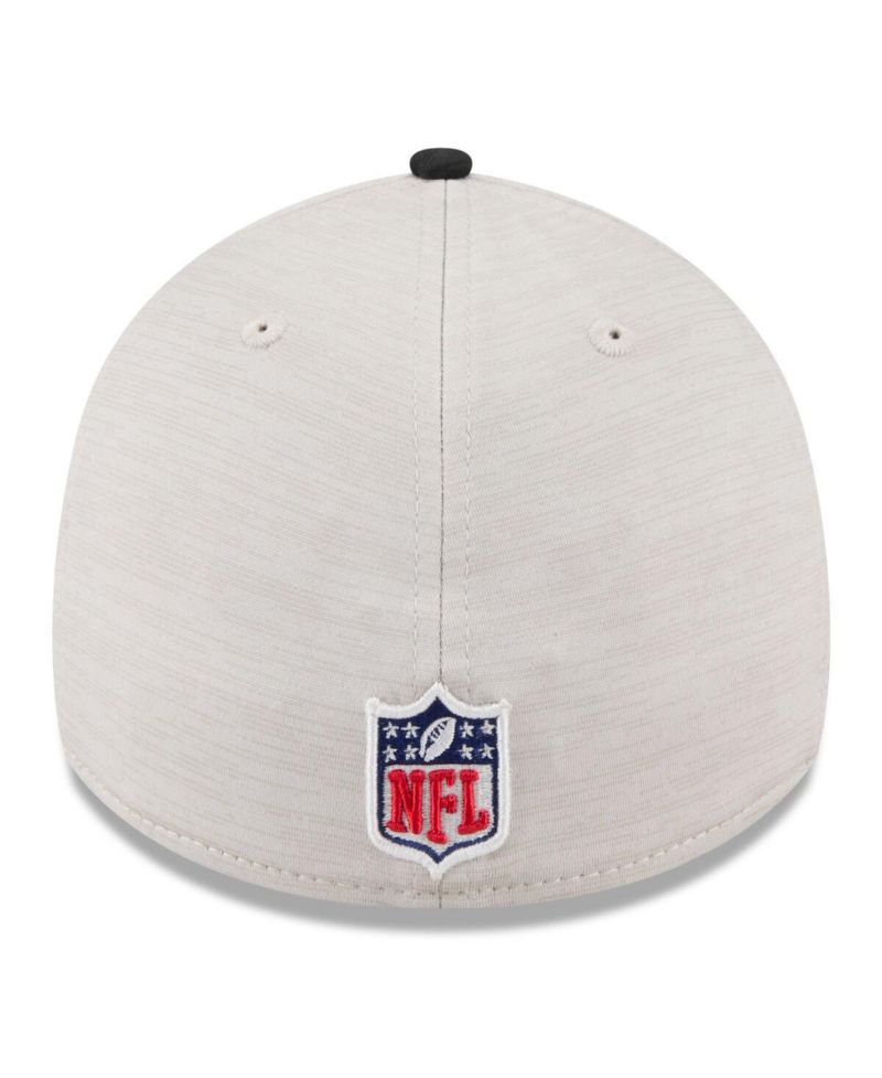 Men's Stone/Teal Jacksonville Jaguars 2024 Sideline Historic 39THIRTY Flex Hat