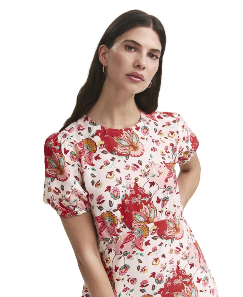 Women's Lili Floral Fit-and-Flare Midi Dress