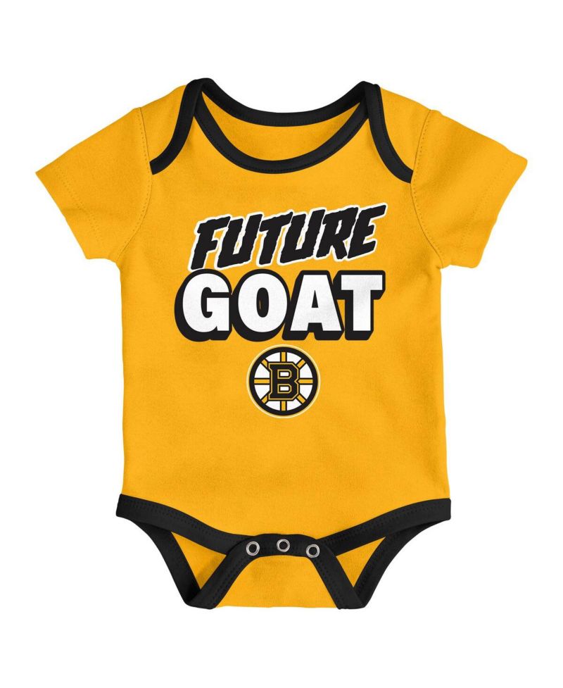 Newborn Boston Bruins Loyal Buddies Bodysuit 3-Pack