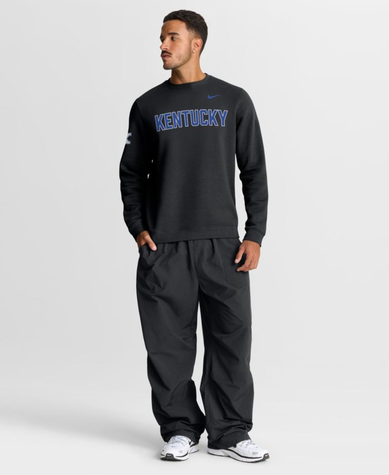 Men's Black Kentucky Wildcats 2026 Sideline Club Sweatshirt