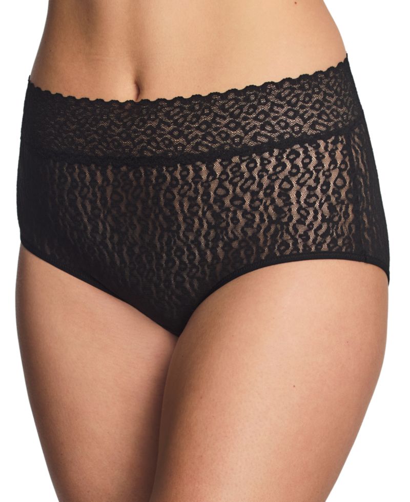 Women's High Bar Stretch Lace Full-Coverage Brief Panties
