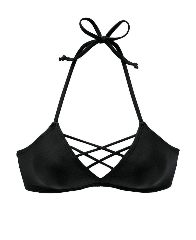 Women's Strappy Removable Pads Triangle Bikini Top