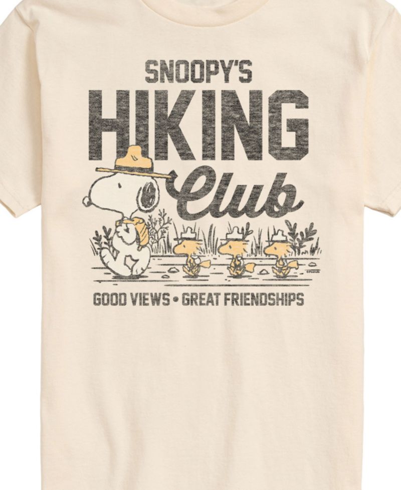 Men's Peanuts Snoopy Hiking Club Short Sleeve T-Shirt