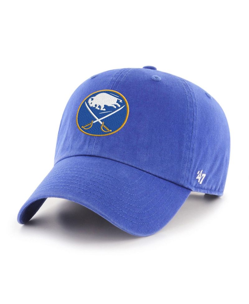 Men's and Women's Royal Buffalo Sabres Heritage Flag Clean Up Adjustable Hat