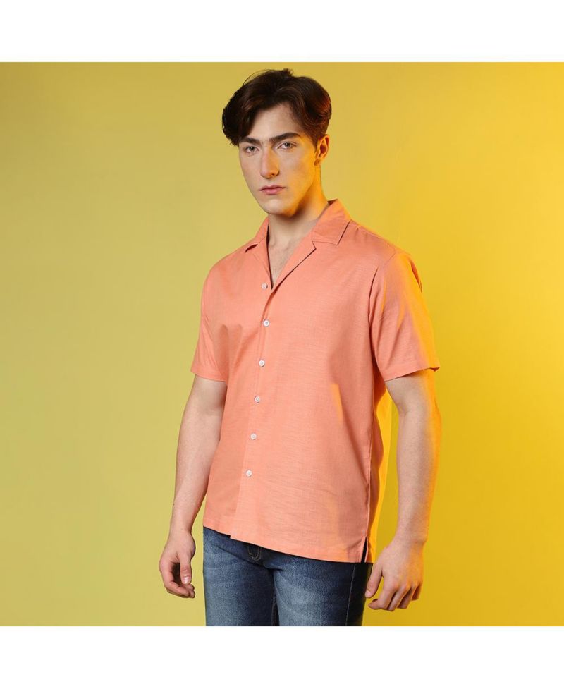 Men's Tangarine Orange Heathered Shirt