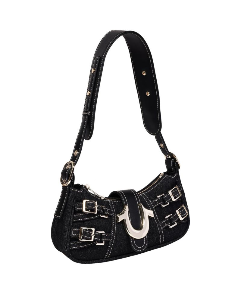 Women's Multi-Strap Denim Shoulder Bag