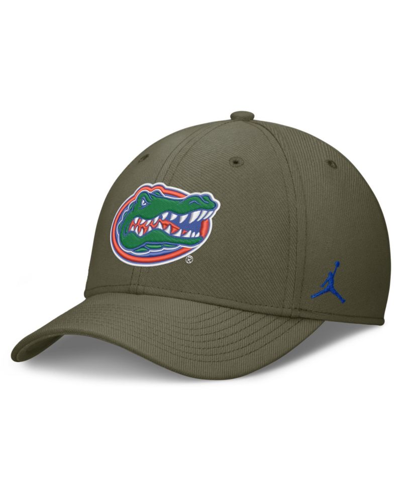 Men's Olive Florida Gators Primetime SwooshFlex Dri-FIT Hat