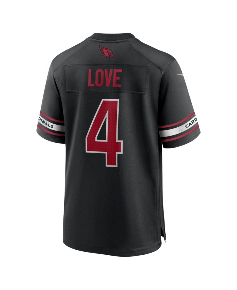 Men's Jeremiyah Love Black Arizona Cardinals Alternate Game Player Jersey