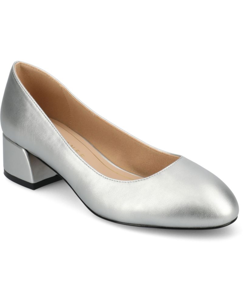 Women's Saarii Round Toe Block Heel Pumps