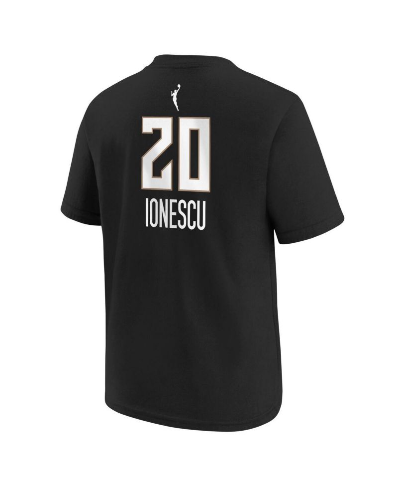 Big Boys and Girls Sabrina Ionescu Black New York Liberty Explorer Edition Name & Number T-Shirt