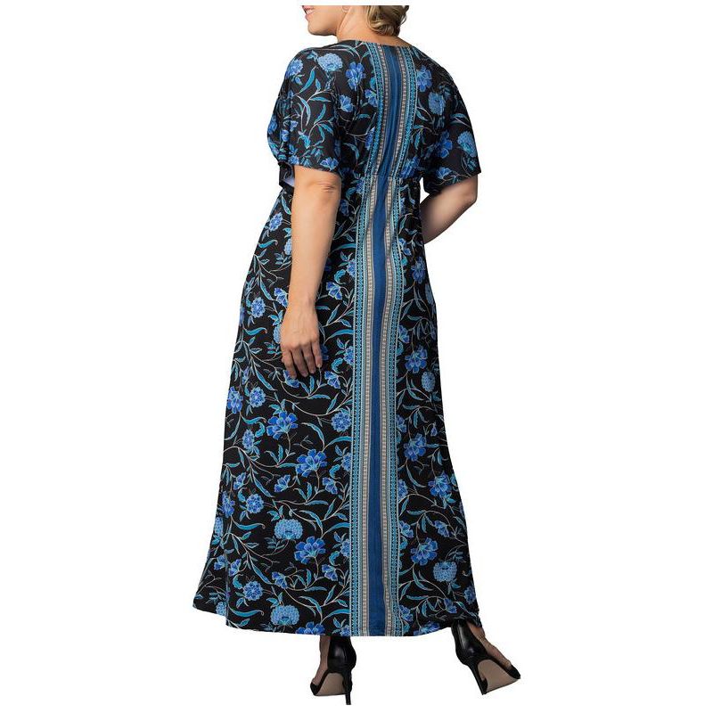 Plus Size Wanderlust Border Print Maxi Dress