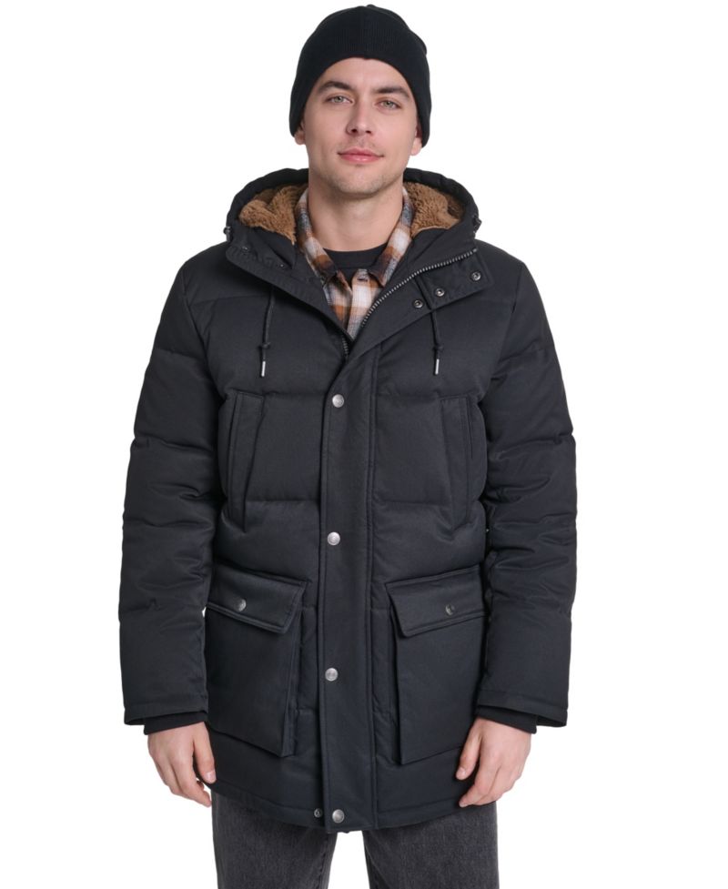 Men's Classic-Fit Quilted Parka Jacket