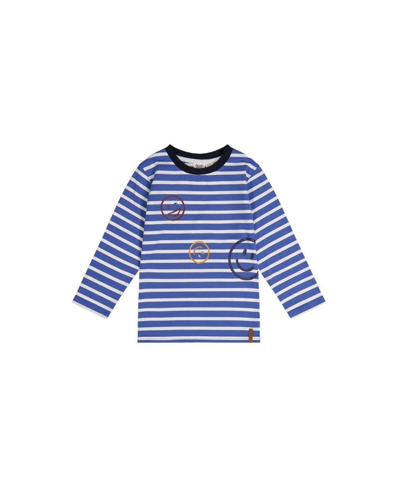 Little and Big Boy 6- 12 Long Sleeve T-Shirt Stripes
