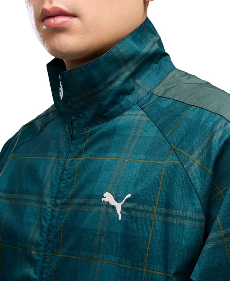 Men's T7 Tartan Relaxed-Fit Track Jacket