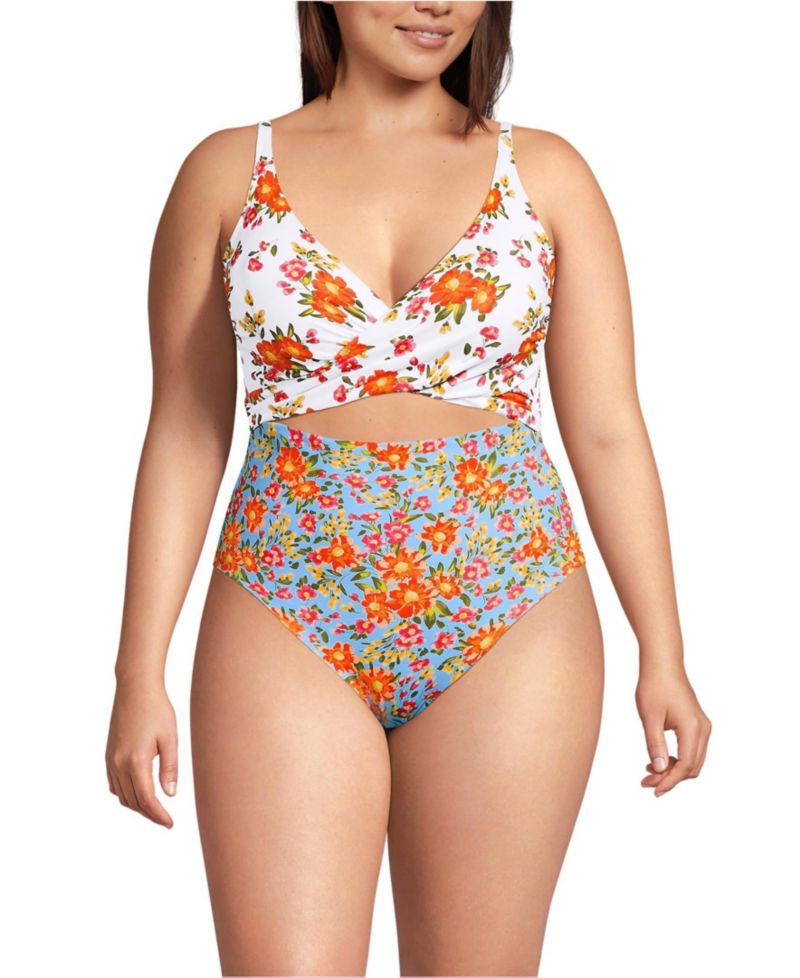 Women's Wrap Monokini High Leg One Piece Swimsuit