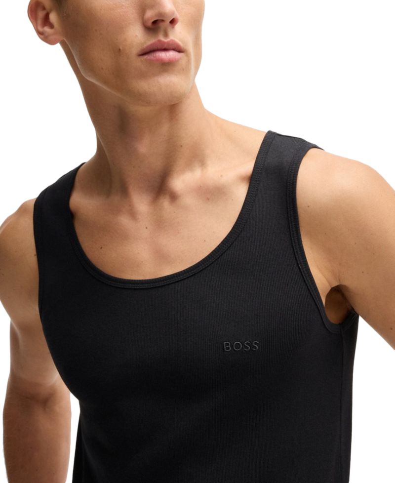 Men's 3-Pack Cotton Ribbed Classic Tank Tops