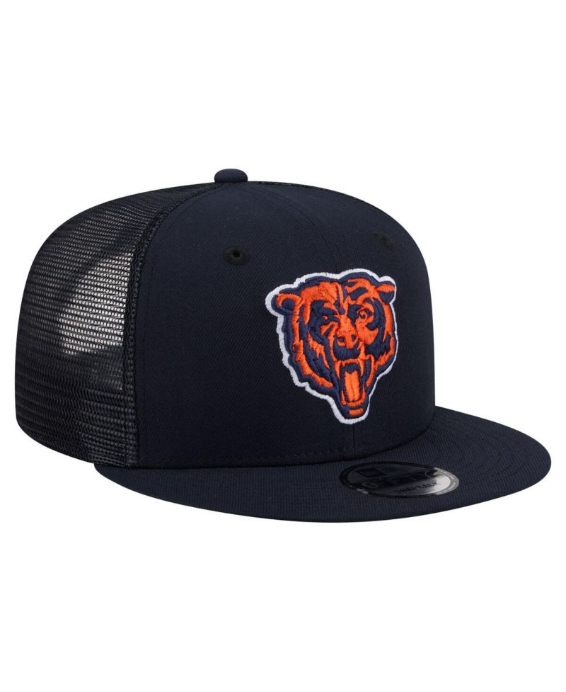 Men's Navy Chicago Bears Core Team 9FIFTY Trucker Snapback Hat