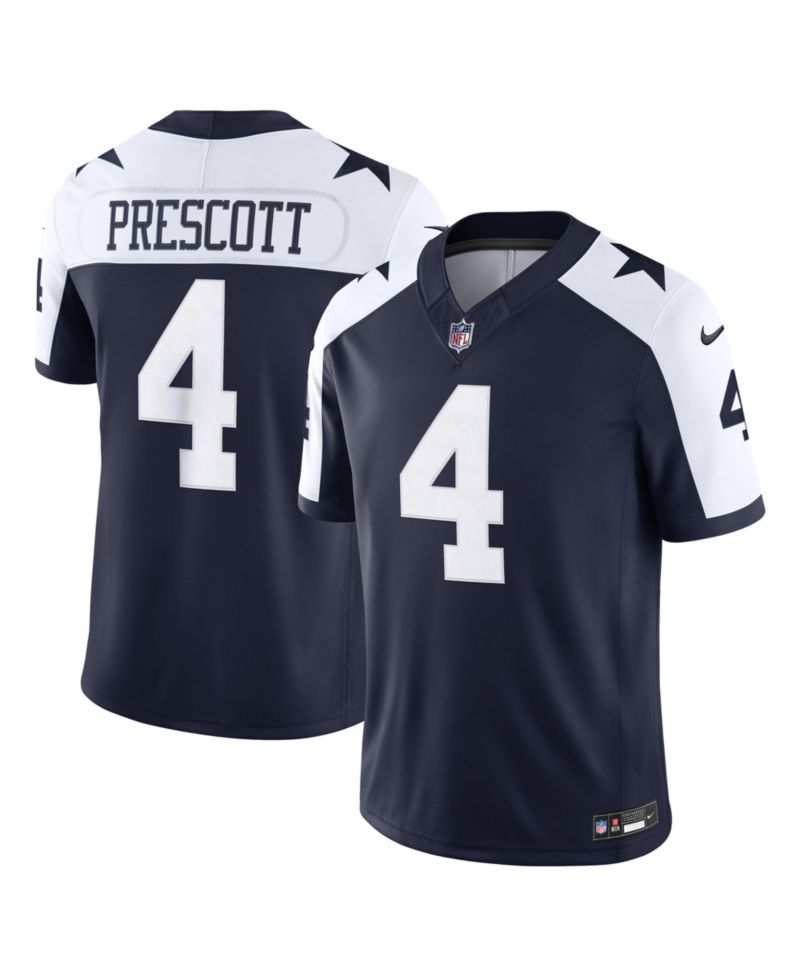 Men's Dak Prescott Navy Dallas Cowboys Alternate Vapor F.U.S.E. Stitched Limited Jersey