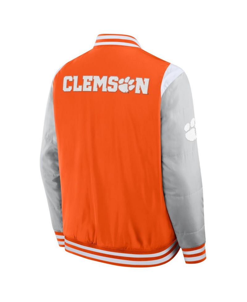 Men's Orange Clemson Tigers Elements Elite Full-Snap Jacket