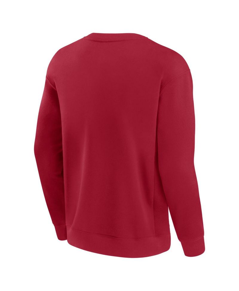 Men's and Women's Scarlet San Francisco 49ers Elements Unlimited Fleece Pullover Sweatshirt