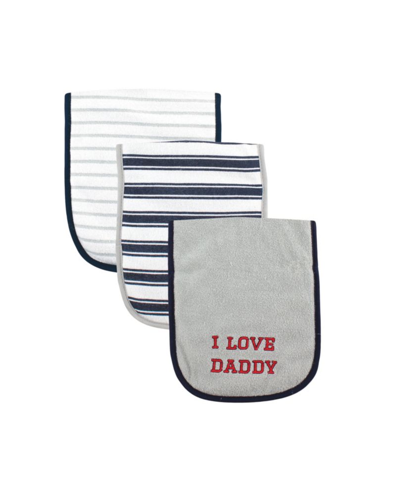 Boys Padded Cotton Spit-Up Shields with Soft Fiber Core
