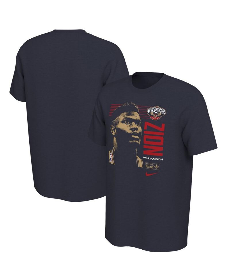 Men's Zion Williamson Navy New Orleans Pelicans 2019 NBA Draft First Round Rookie T-shirt