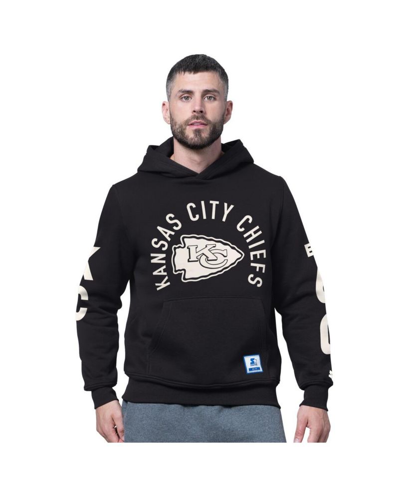 Men's Black Kansas City Chiefs Handoff Fleece Hoodie Sweatshirt