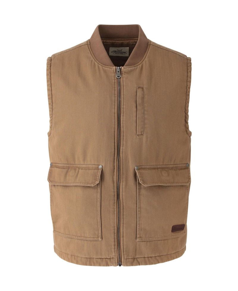 Big & Tall Stone Wash Herringbone All Year Vest