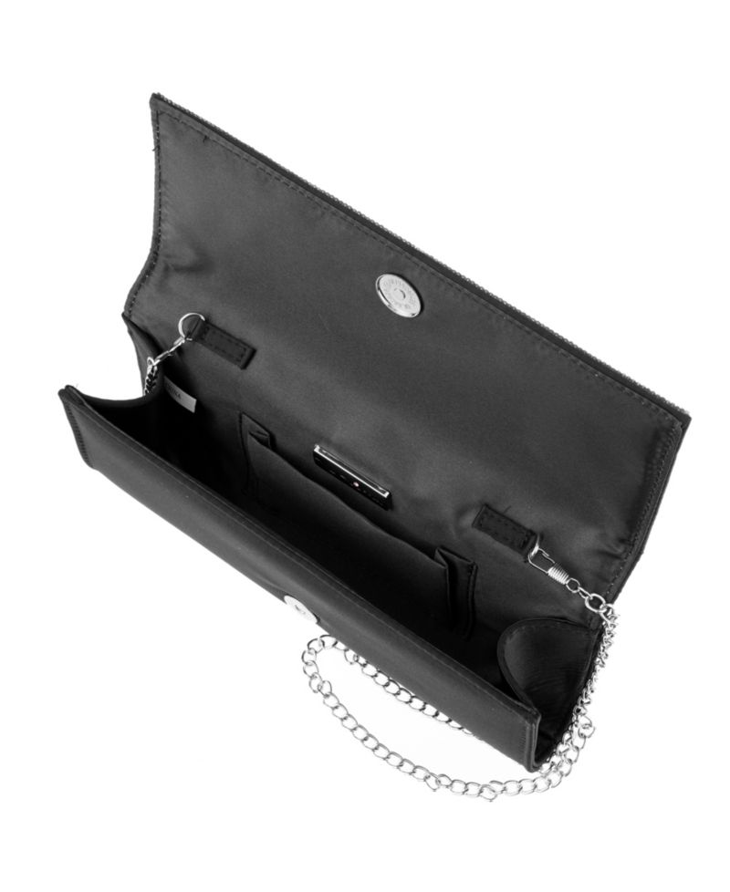 Aurella Crystal Trim Small Flap Clutch Handbag