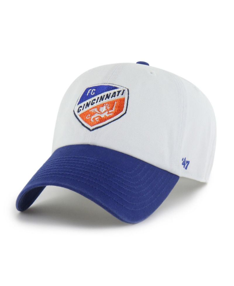 Men's White FC Cincinnati Two-Tone Clean Up Adjustable Hat