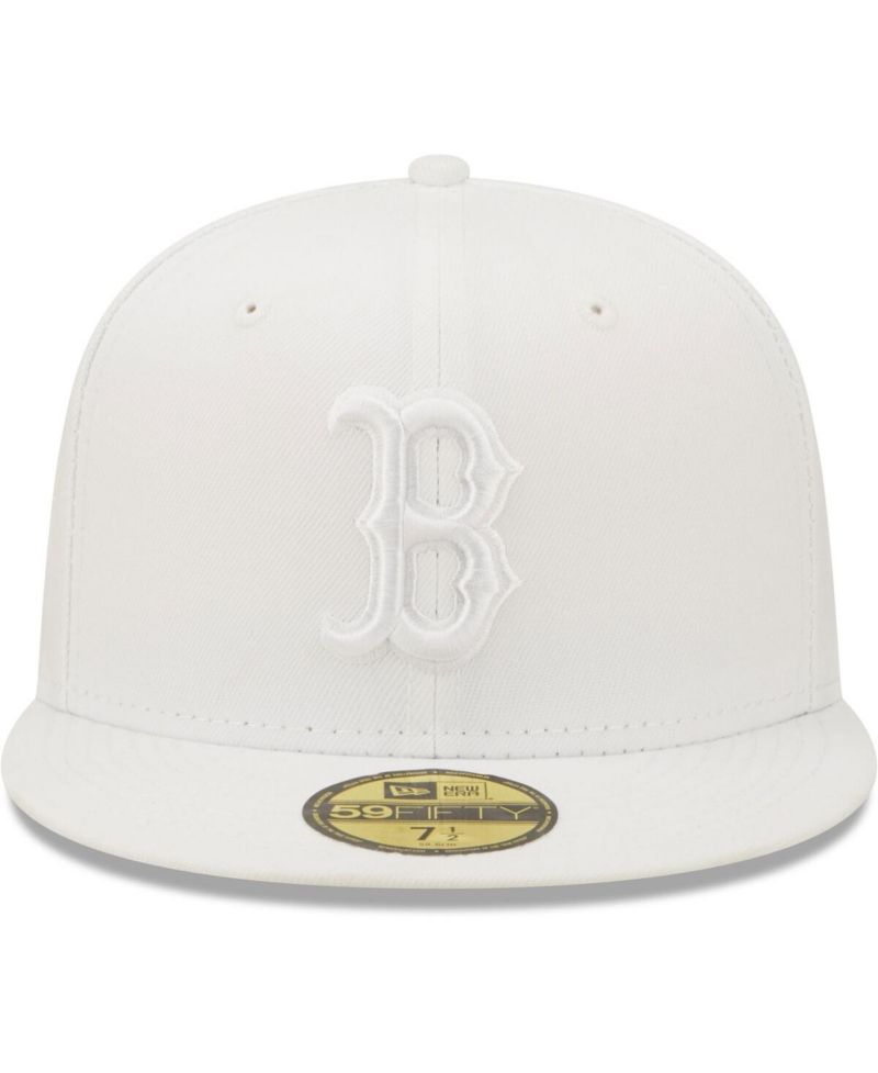 Men's Boston Red Sox White on White 59FIFTY Fitted Hat