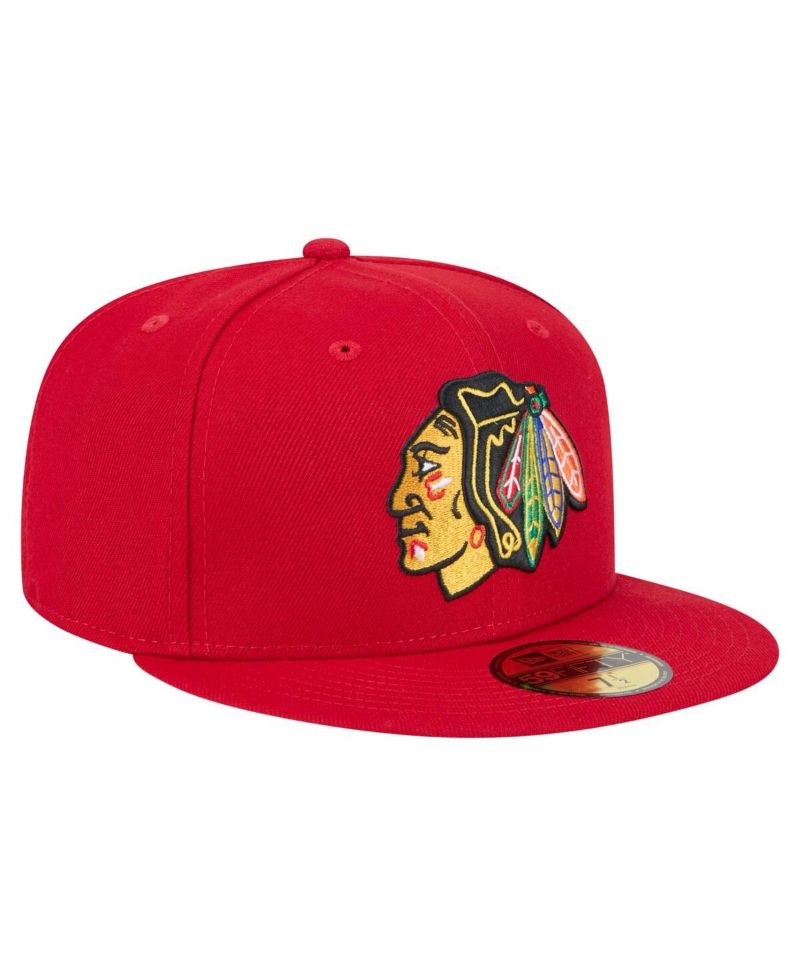 Men's Red Chicago Blackhawks Core 59FIFTY Fitted Hat