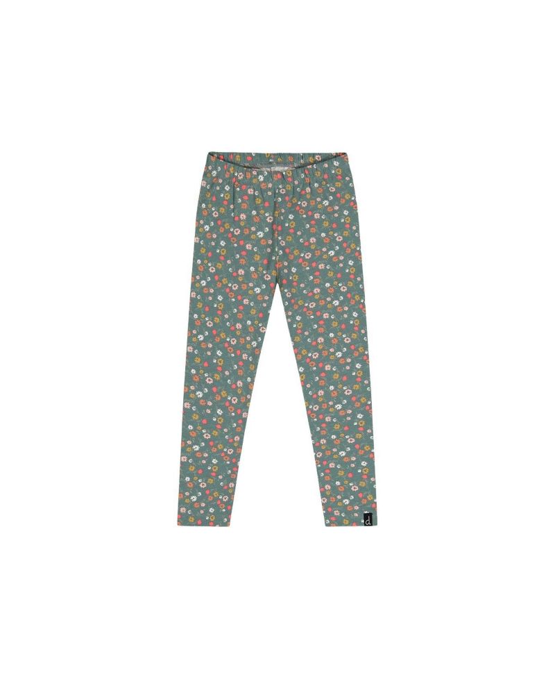 Little and Big Girl (6-7) Cotton Leggings Floral Print