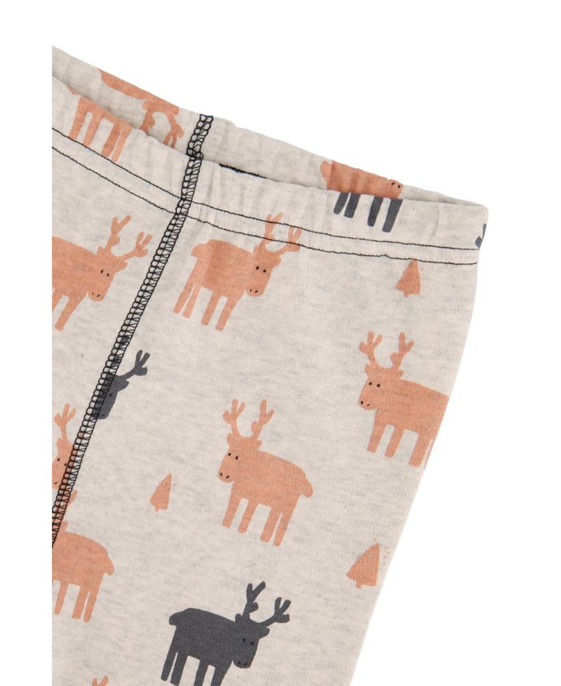 Little and Big Boy 6-12 Cotton Two Piece Pajama Set Elk Print