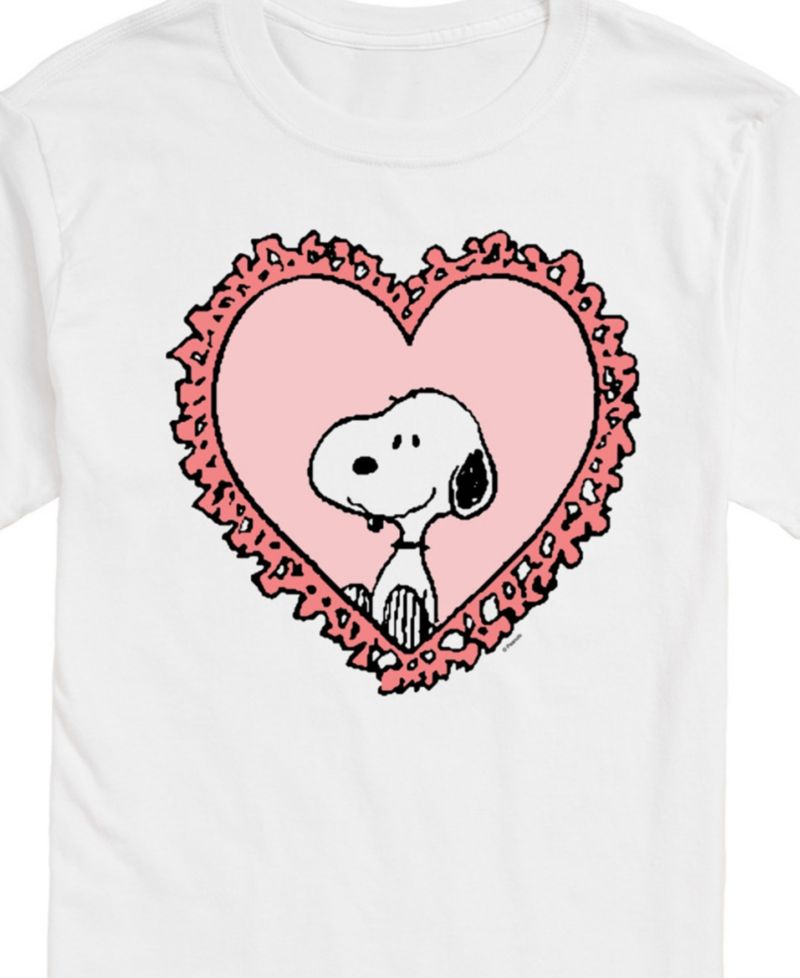 Men's Peanuts Snoopy Heart Short Sleeve T-Shirt