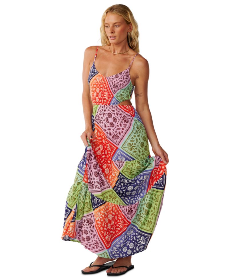 Women's Bossa Nova Floral-Print Sleeveless Maxi Dress