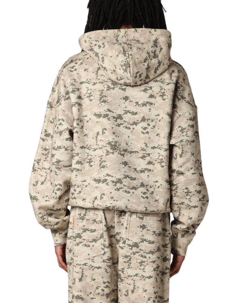 Men's Hybrid Premium Hoodie - Digi Camo